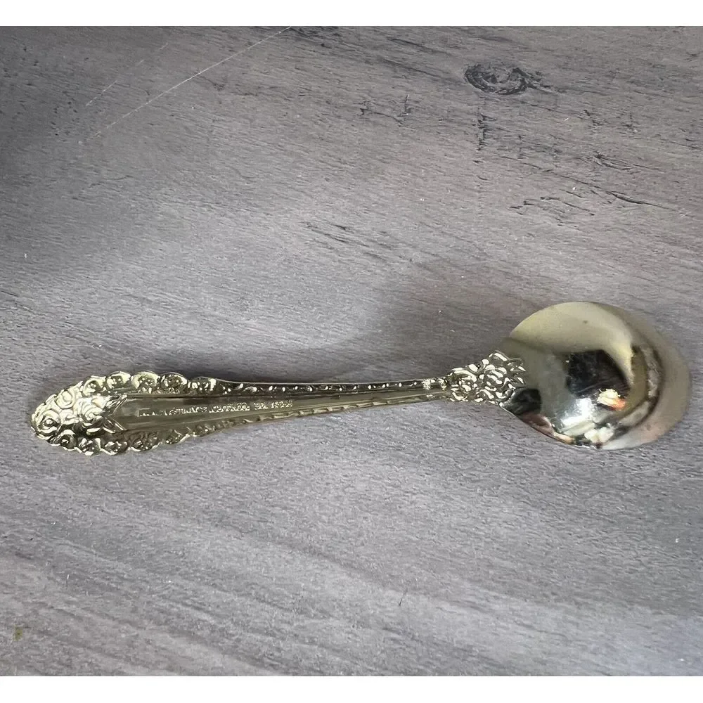 Vintage Prestige CONCORD Stainless Gold Electroplate Japan Demitasse Spoon‎